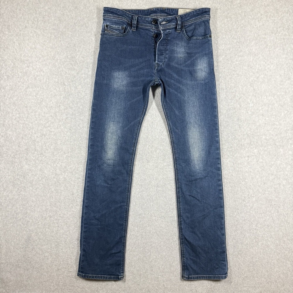 Diesel Safado-R Jeans Men 29x32 Blue Slim Straight Stretch Medium Wash RC79I